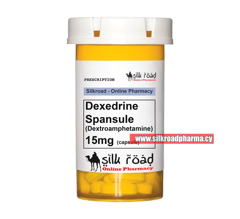 Buy Dexedrine Spansule 15mg capsule bottle