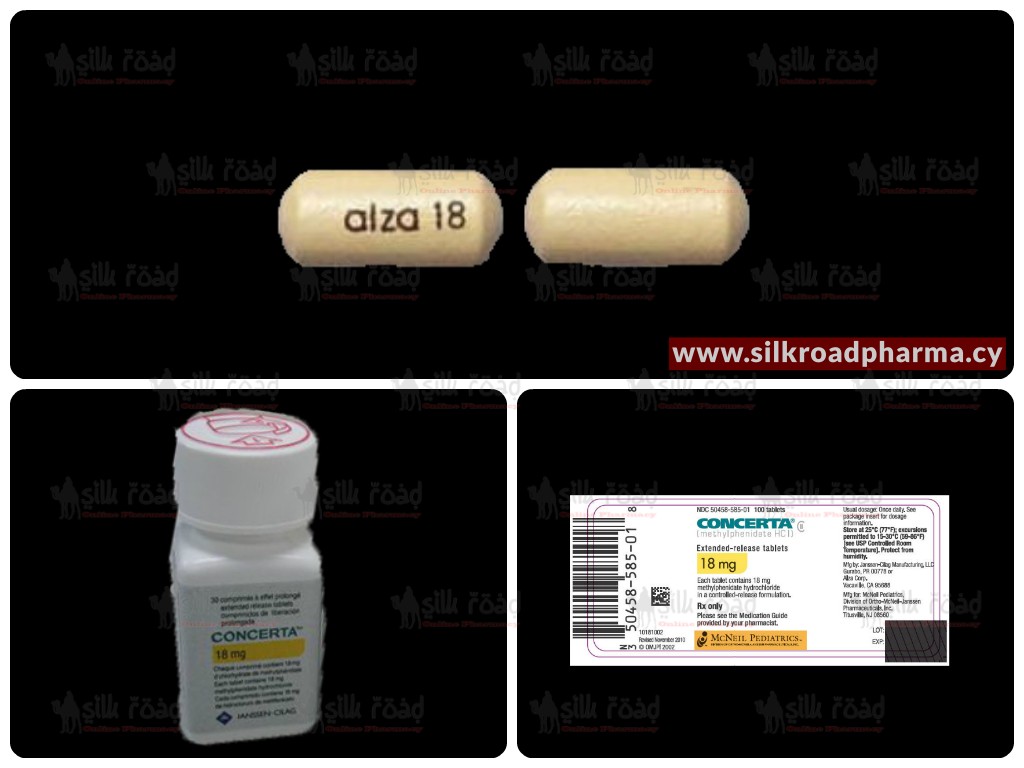 Buy Concerta (Methylphenidate) 18mg silkroad online pharmacy