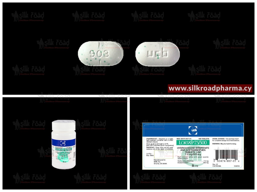 Buy Lortab (Hydrocodone) 7.5/500mg silkroad online pharmacy